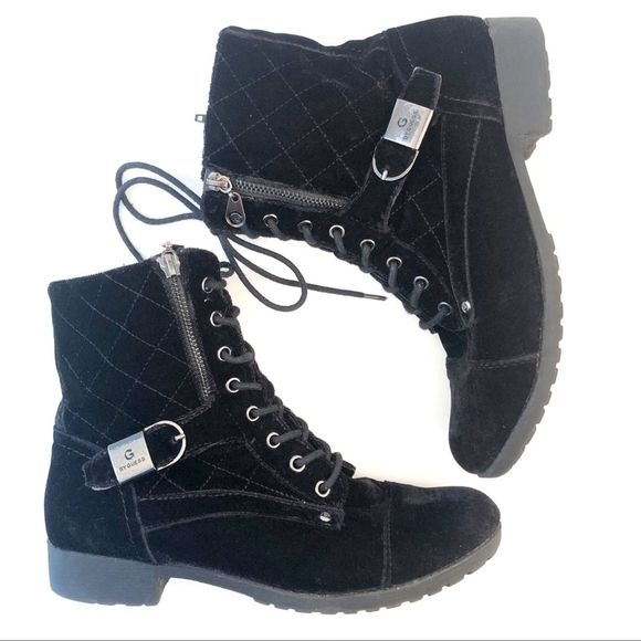 guess velvet boots